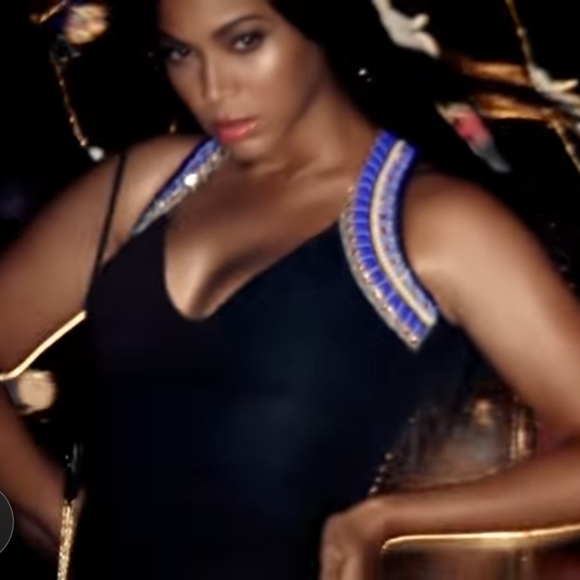 Beyonce for H&M Black Beaded embellished bodycon dress - Size Medium - Picture 15 of 16